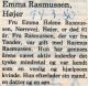 Nekrolog over Emma Schleemann.