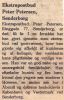 Nekrolog over Peter Petersen