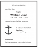 Wolfram Jung død Wolfram Jung død
